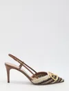 Valentino Vlogo Signature Slingback Pumps In Brown