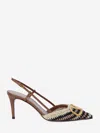 Valentino Vlogo Signature Slingback Pumps In Brown