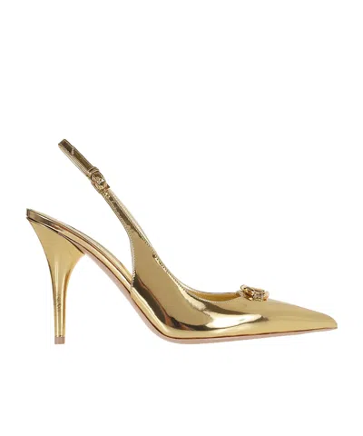 Valentino Garavani 100mm Vlogo Signature Pumps In Nude