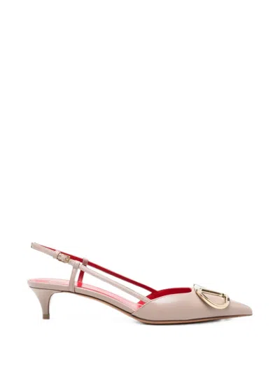 Valentino Garavani Vlogo Signature Slingback Pumps In Pink