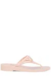 Valentino Garavani Summer Vlogo Signature Thong Sandals In Pink