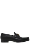 Valentino Garavani Vlogo Signature Loafer With Gold-tone Logo Detail In Black