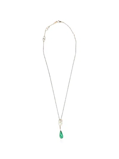 Valentino Garavani Vlogo Signature Strass Necklace In White
