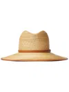 VALENTINO GARAVANI VLOGO SIGNATURE STRAW FEDORA HAT