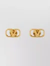 Valentino Vlogo Signature Stud Earrings In Gold-plated Metal
