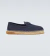 Valentino Leisure Flows Suede Espadrilles In Blau