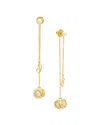 Valentino Vlogo Signature Swarovski Earrings In Gold