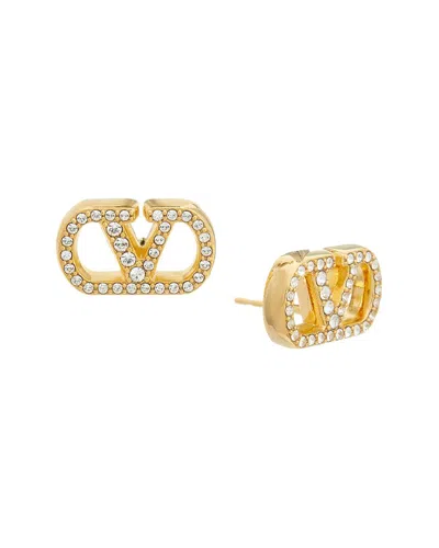 Valentino Garavani Valentino Vlogo Signature Swarovski Earrings In Orange