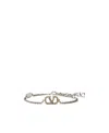 Valentino Logo Signature Chain Bracelet In White