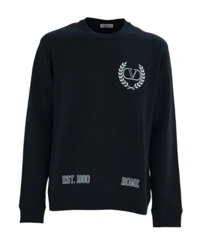 Valentino Vlogo Signature Sweatshirt In Black