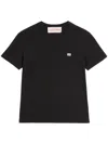 Valentino T-shirt With Signature Vlogo In Black  