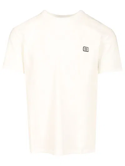 Valentino Vlogo Signature T-shirt In Neutral