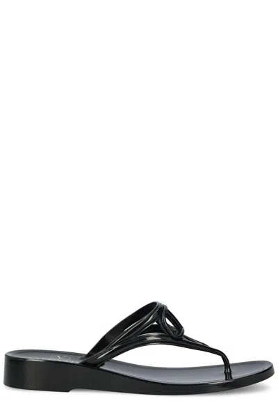 VALENTINO GARAVANI VLOGO SIGNATURE THONG STRAP FLIP FLOPS