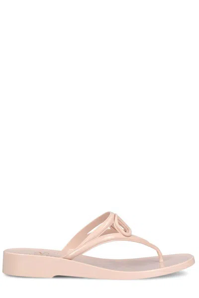 VALENTINO GARAVANI VLOGO SIGNATURE THONG STRAP FLIP FLOPS