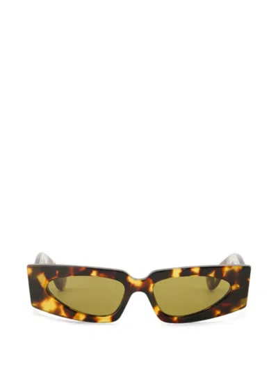 Valentino Vlogo Signature Tortoise-shell Sunglasses In Brown