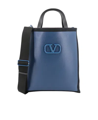Valentino Garavani Vlogo Signature Tote Bag In Black