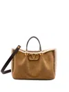 Valentino `vlogo Signature` Tote In Brown