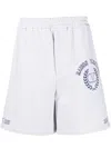 Valentino Vlogo Signature Track Shorts In Grey