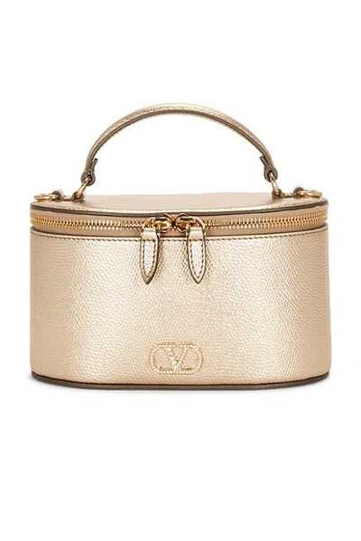 Valentino Garavani Vlogo Signature Vanity Case In Mekong & Crystal