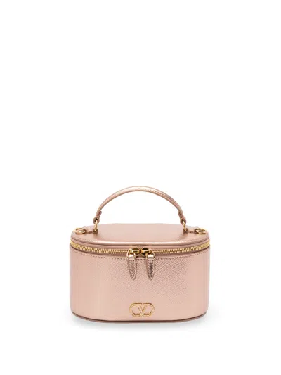 Valentino Garavani `vlogo Signature` Vanity Case In Pink