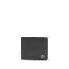 Valentino Vlogo Signature Billfold Black Leather Wallet