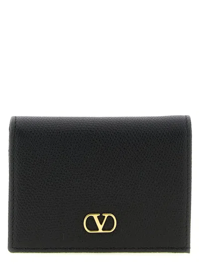 Valentino Garavani Vlogo Signature Wallet Wallets And Card Holders Black