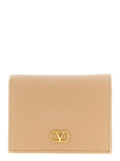 Valentino Garavani Vlogo Signature Wallet Wallets And Card Holders Pink