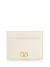Valentino Garavani Textured Leather Wallet With Logo Embellishment