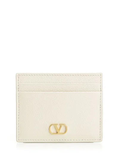 Valentino Garavani Vlogo Signature Wallets White