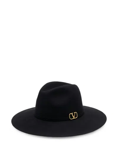 Valentino Garavani Vlogo Signature Wide-brim Hat In Pattern