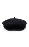 Valentino Garavani Vlogo Signature Wool Beret In Black