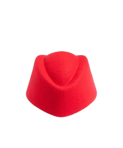 Valentino Garavani Vlogo Signature Wool Hattan In Red