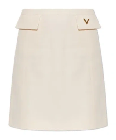 Valentino Vlogo Skirt In Neutral