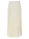 Valentino Iconographe Jacquard Pleated Midi Skirt