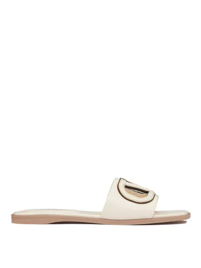 Valentino Garavani Vlogo Slides In White