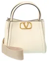VALENTINO GARAVANI VALENTINO VLOGO SMALL LEATHER TOTE