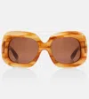 Valentino Vlogo Square Sunglasses