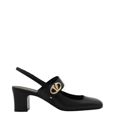 VALENTINO GARAVANI VALENTINO VLOGO SQUARE TOE SLINGBACK PUMPS