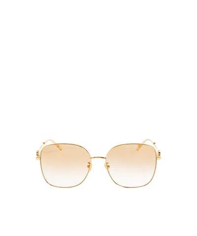 Valentino Vlogo Square-frame Sunglasses In Brown