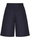 Valentino Vlogo Straight-leg Shorts In 蓝色
