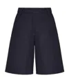 Valentino Vlogo Straight-leg Shorts In Black