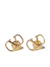 Valentino Vlogo Stud Earrings In Gold