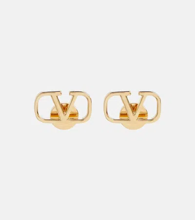 Valentino Garavani Vlogo Stud Earrings In Gold
