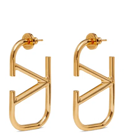 Valentino Garavani Vlogo Stud Earrings In Gold
