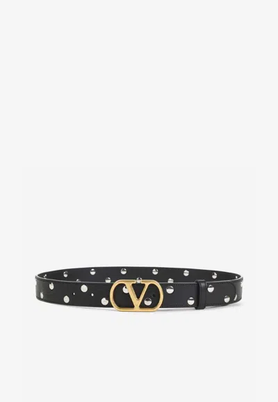 VALENTINO GARAVANI VLOGO STUDDED BELT