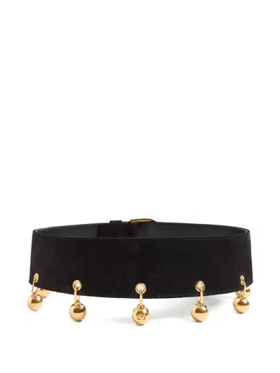 Valentino Garavani Vlogo Suede Belt