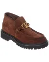 Valentino Vlogo-signature Loafers In Brown