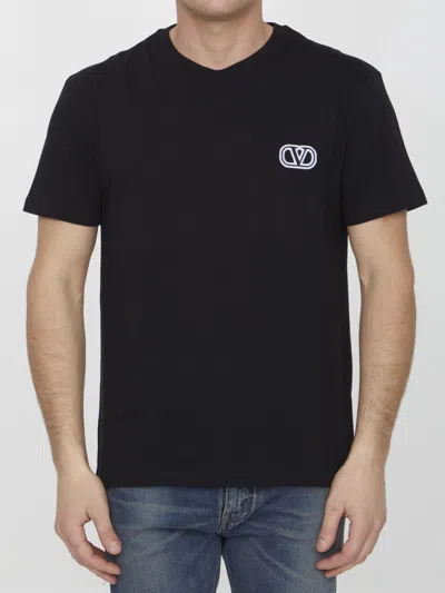 Valentino Vlogo T-shirt In Black