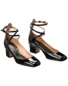 Valentino 60mm Tan-go Patent Leather Pumps In Black