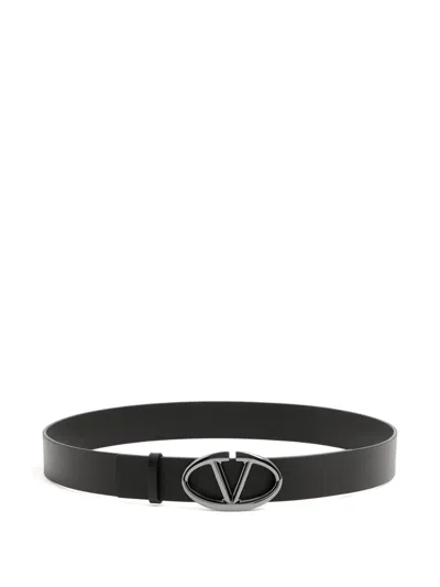 Valentino Garavani Vlogo The Bold Edition Belt In Calfskin